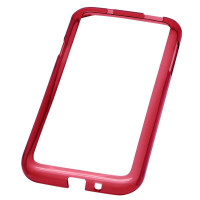 T-STAR 三星I9300 透明框架 保护壳 (深红)