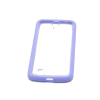 T-STAR 三星I9200 光面框边 保护壳 (紫)