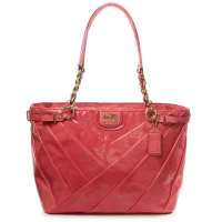 COACH 寇驰 女款漆皮粉色手提单肩包 F21300