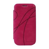 哈密瓜(hamimelon)三星 I9300 弦系列翻盖皮套HM8118枚红