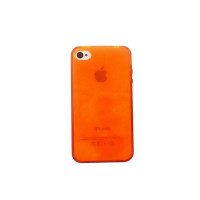 Carryingmate Iphone4糖果透色磨砂软胶壳(红透)