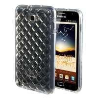 哈密瓜(hamimelon)三星i9220水晶宫殿巧克力纹保护套HM0308白