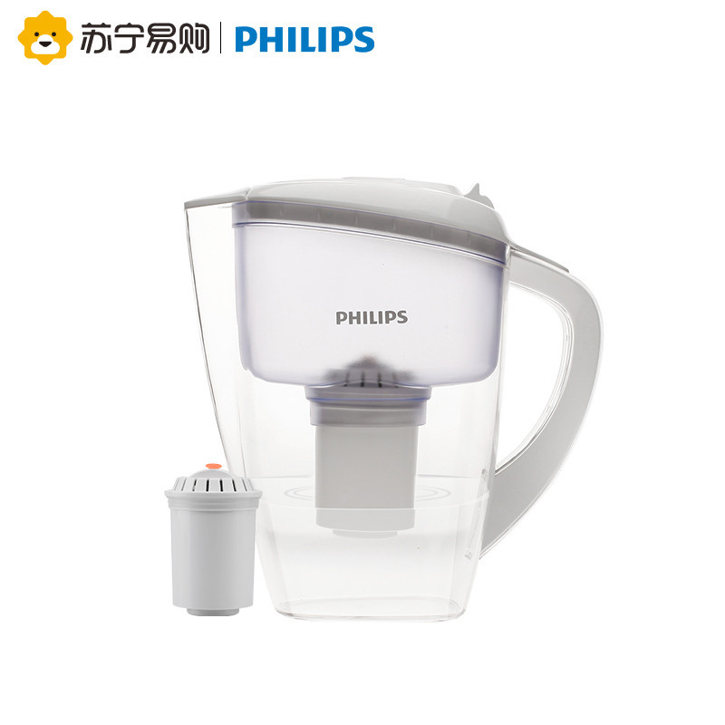 飞利浦 Philips 净水器 净水壶 WP2802 自配一芯 白色4升