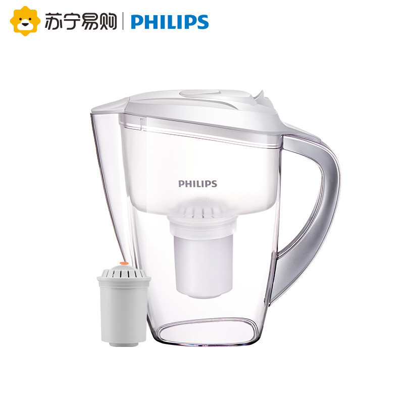 飞利浦 Philips 净水器 净水壶 WP2806 自配一芯 白色4升