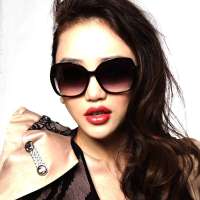 Inmix音米百搭女款太阳镜 1036 亮黑色