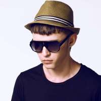 Inmix大框明星款潮流太阳镜 1075 黑色