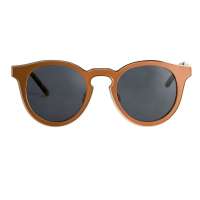 Inmix圆形金属男士太阳眼镜  1157  土黄色