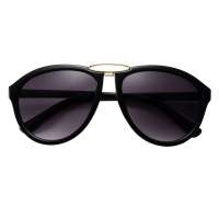 Inmix音米女款时尚黑超墨镜 1180  亮黑色