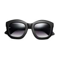 音米女款时尚防紫外线蛤蟆镜 1188 亮黑色