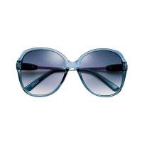 Inmix音米女款明星款太阳镜 1191  透明蓝