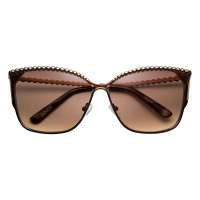 音米女款偏光太阳镜司机镜驾驶镜 1193  咖啡色