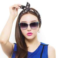 音米女款偏光太阳镜司机镜驾驶镜 1193 蓝色