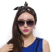 Inmin女款欧美时尚潮太阳镜 1196 亮黑色