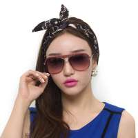 Inmin女款欧美时尚潮太阳镜 1196 酒红色