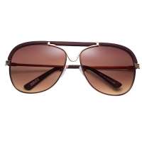 Inmin女款欧美时尚潮太阳镜 1196 咖啡色