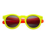 Inmix音米时尚亮果色框墨镜  1210 荧光绿桔腿