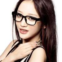 音米时尚抗疲劳防辐射电脑护目镜  2042 亮黑色