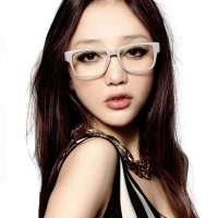 音米时尚抗疲劳防辐射电脑护目镜 2042 灰框粉腿