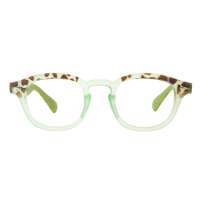 Inmix男款复古豹纹装饰眼镜架   2078 琥珀青绿