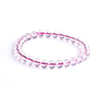 御灵珠宝 天然水晶 桃花运 芙蓉石圆珠手链 0304020006002