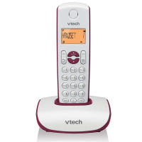 vtech 数字无绳电话机VT1047CN 酒红色