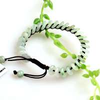 博祥 天然A货翡翠三色福禄寿手串