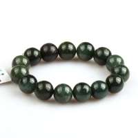 博祥 天然A货翡翠深绿手串