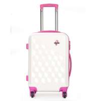 美国海马(Atlantic) ABS+PC拉杆箱ALAX710122002白粉色20寸