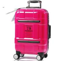 eminent雅士PC拉杆箱行李箱铝框万向轮德国进口100%PC登机箱 9c5桃红29寸