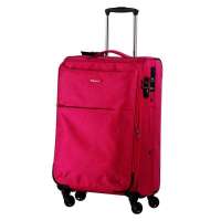 eminent雅士新品拉杆箱 韩国进口面料行李箱万向轮旅行箱6092桃红色19寸