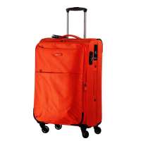 eminent雅士新品拉杆箱 韩国进口面料行李箱万向轮旅行箱6092橘色19寸