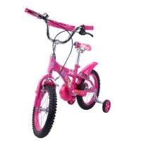 芭比BARBIE 风火轮14寸前后刹车儿童自行车BCX31028-B梅红