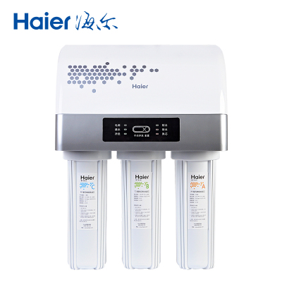 海尔(Haier) 直饮五级反渗透净水机 美国原装进口陶氏膜 去除重金属病毒农药残留 滤芯预警功能 HRO5002-5