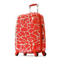 奥林匹亚红色鹿纹时尚拉杆箱21寸SHD-5321-RED
