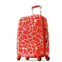 奥林匹亚红色鹿纹时尚拉杆箱25寸SHD-5325-RED