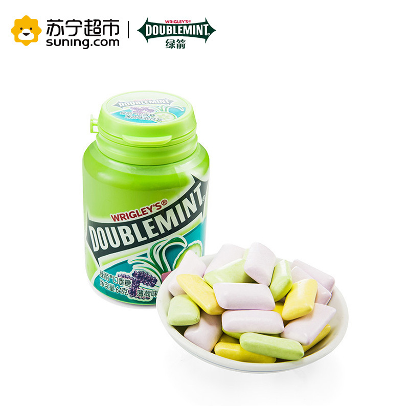 绿箭 口香糖薄荷味混合40粒瓶装64g