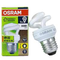 OSRAM欧司朗T2迷你螺旋节能灯5W暖白色E27三送一促销装