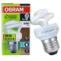 OSRAM欧司朗T2迷你螺旋节能灯5W日光色E27三送一促销装