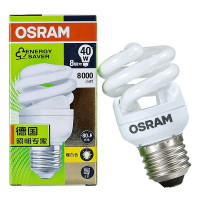 OSRAM欧司朗T2迷你螺旋节能灯8W暖白色E27三送一促销装