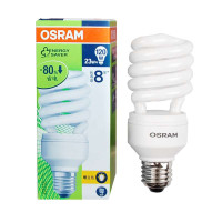 OSRAM欧司朗超值星螺旋节能灯23W暖白色E27两支装