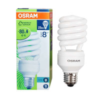 OSRAM欧司朗超值星螺旋节能灯23W日光色E27两支装