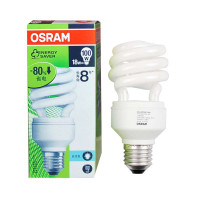 OSRAM欧司朗超值星螺旋节能灯18W日光色E27两支装