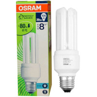 OSRAM欧司朗T4标准型节能灯20W日光色E27五支装