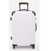 丹仪进口ABS+PC拉链箱DY-8120 20 奶油白DY-8120 20