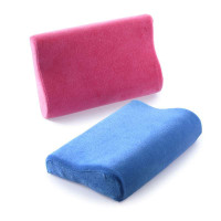 cozzy蔻姿家纺 天鹅绒可调节二合一慢回弹儿童记忆成长枕（蓝色）