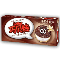 巧贝特 巧克力裹衣夹心饼干-香草牛奶味 180g/盒