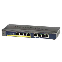 网件(NETGEAR)GS108P 8端口(含4个PoE端口)千兆桌面型交换机