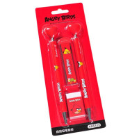 广博(guangbo)AB5409 愤怒的小鸟自动铅笔/活动铅笔(红色)2支笔+1盒铅芯+1个橡皮