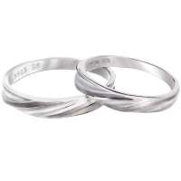 艾瑞卡 925纯银对戒 情侣对戒  天造地设  (一对儿)