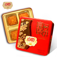富锦 双黄白莲蓉月饼 710g